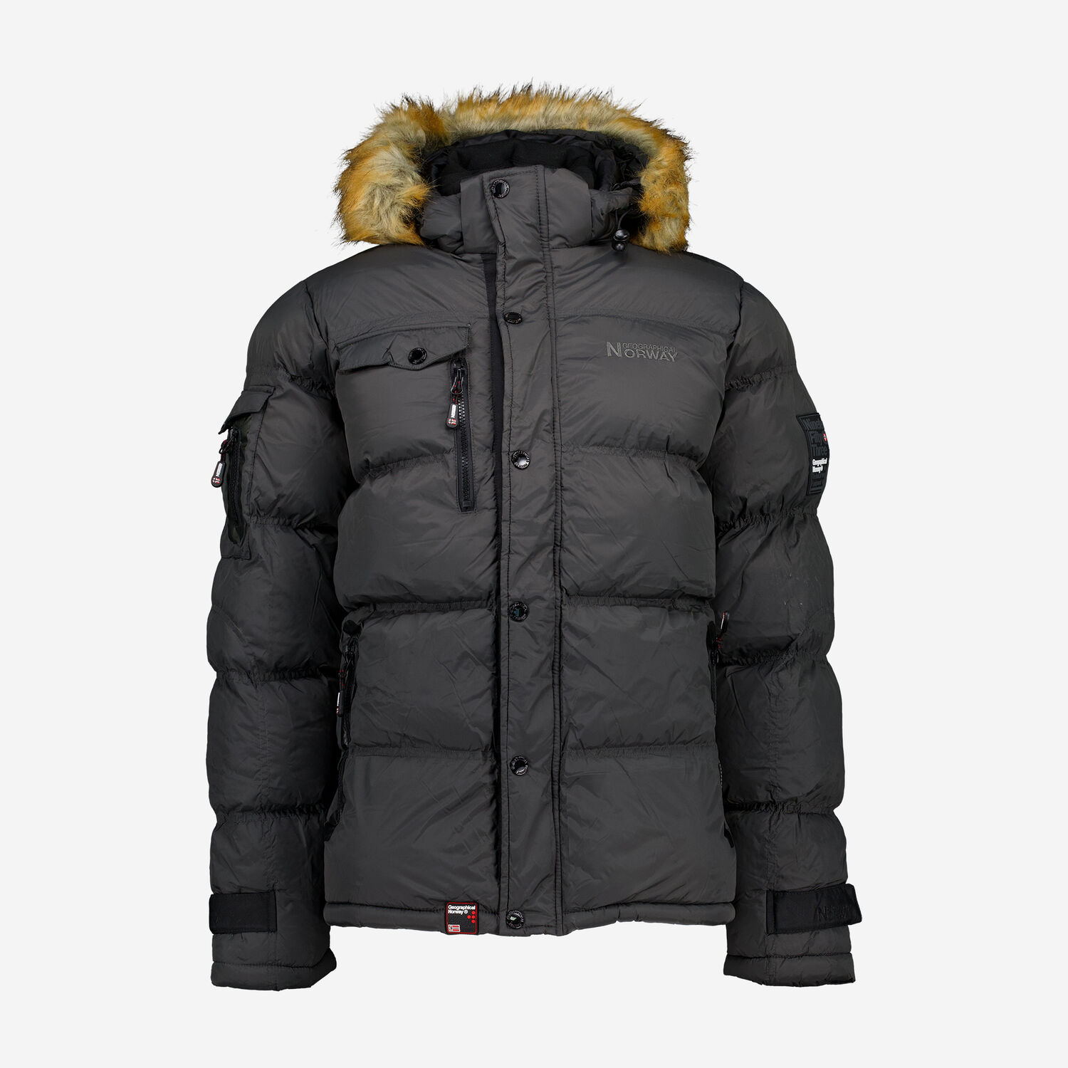 Black Embroidered Logo Padded Jacket TK Maxx UK