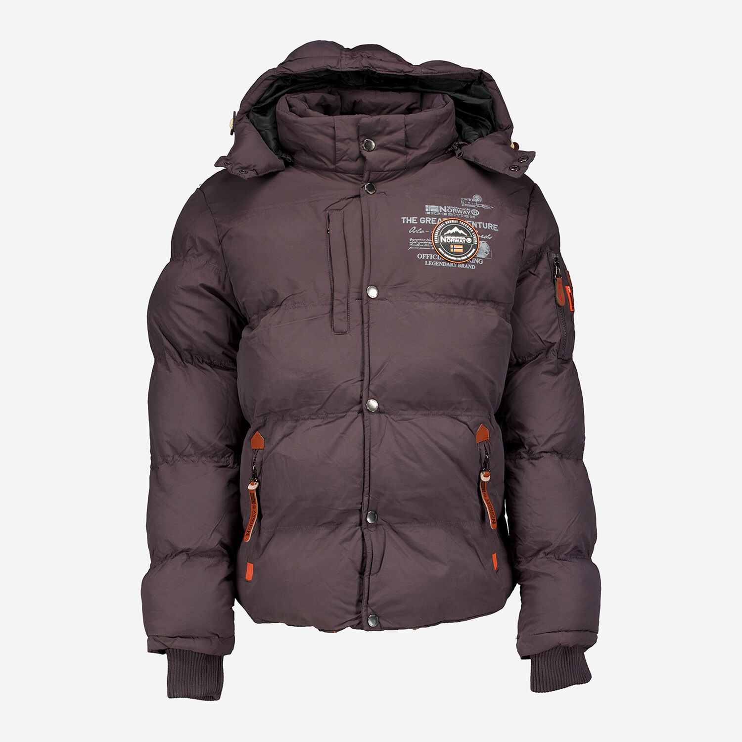 Dark Grey Graphic Puffer Coat TK Maxx UK