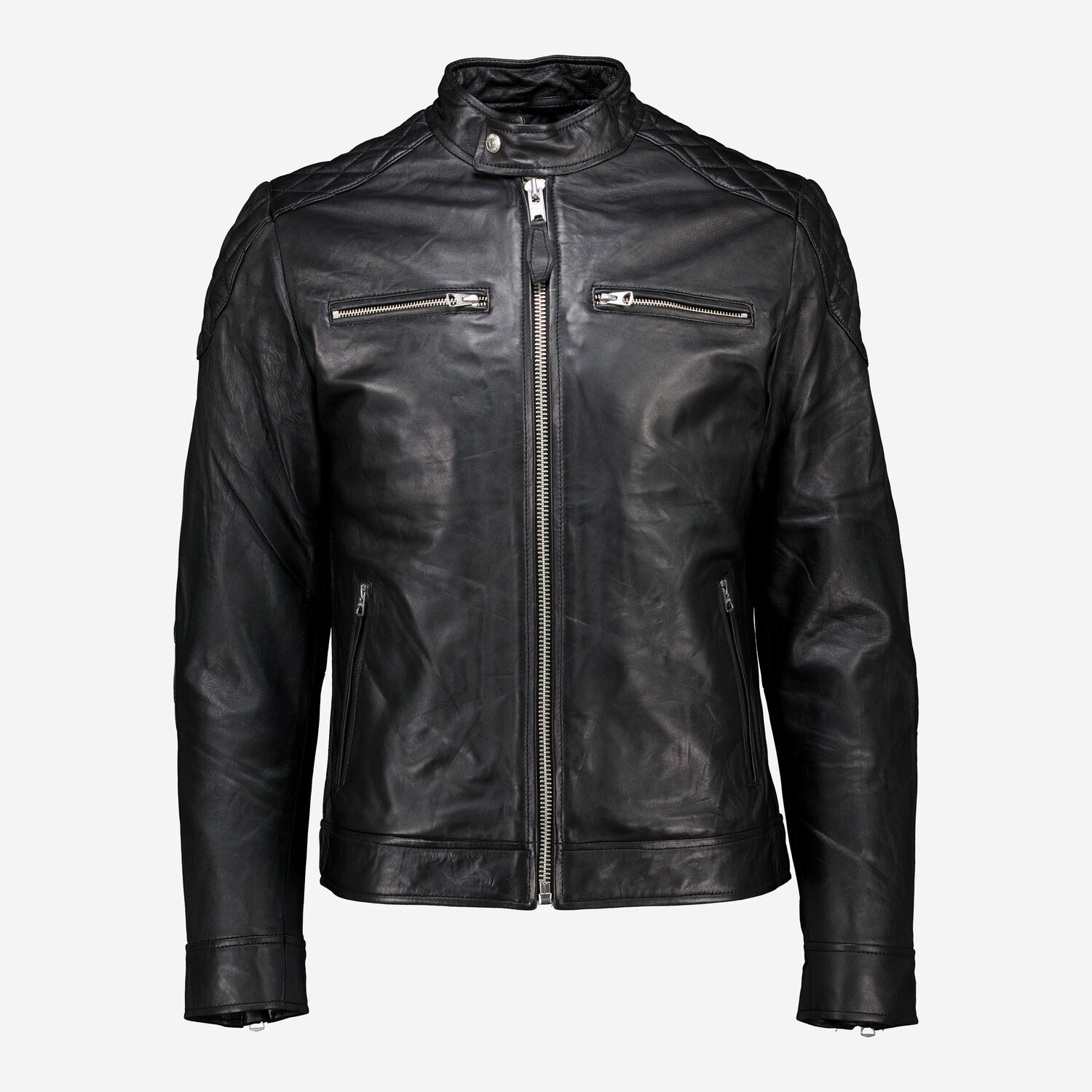 Black Leather Jacket TK Maxx UK