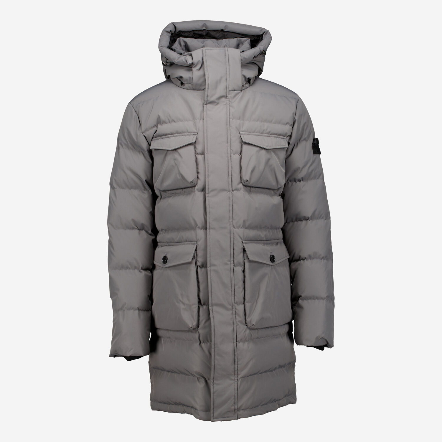 Grey Heavy Parka Jacket TK Maxx UK