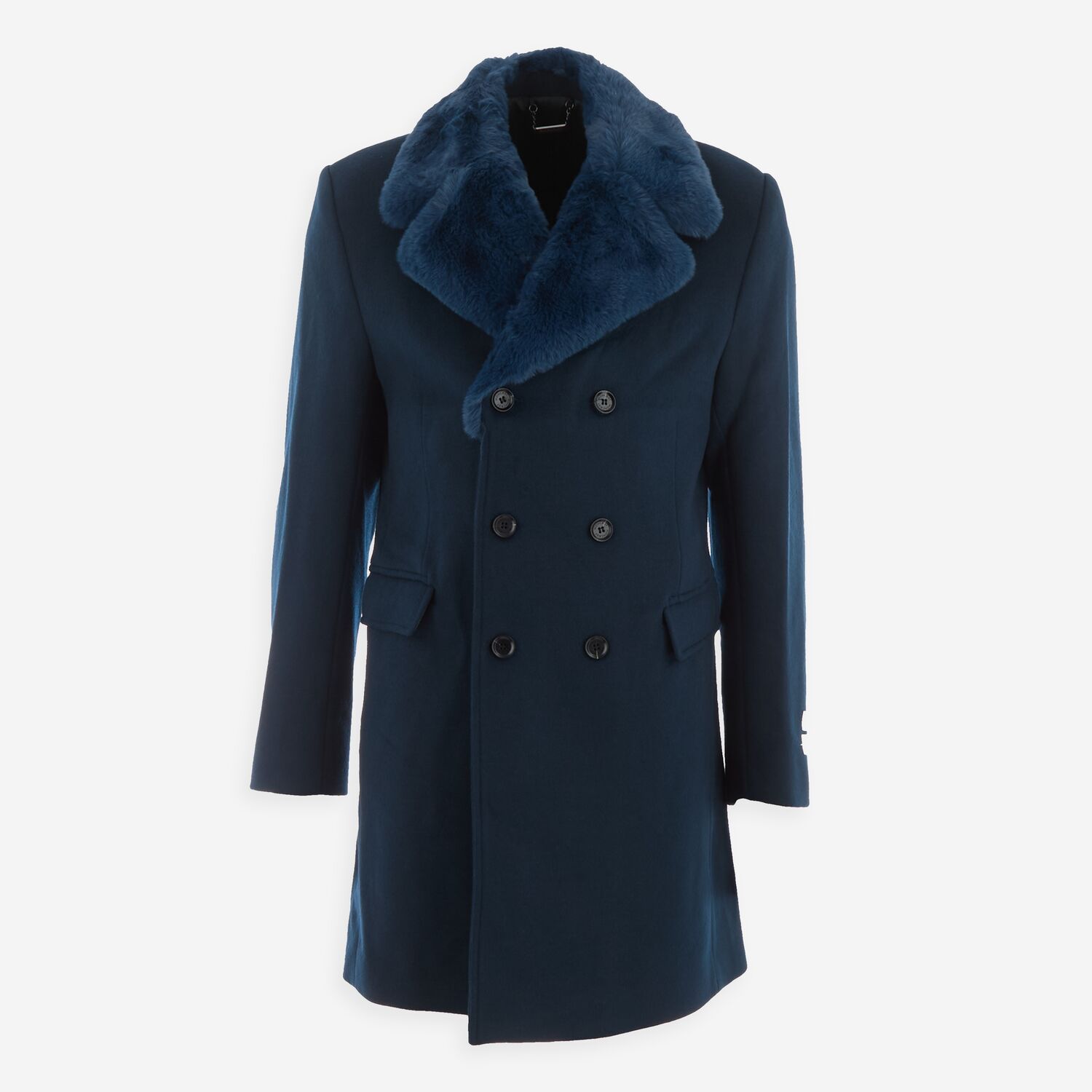 Petrol Faux Fur Collared Coat TK Maxx UK