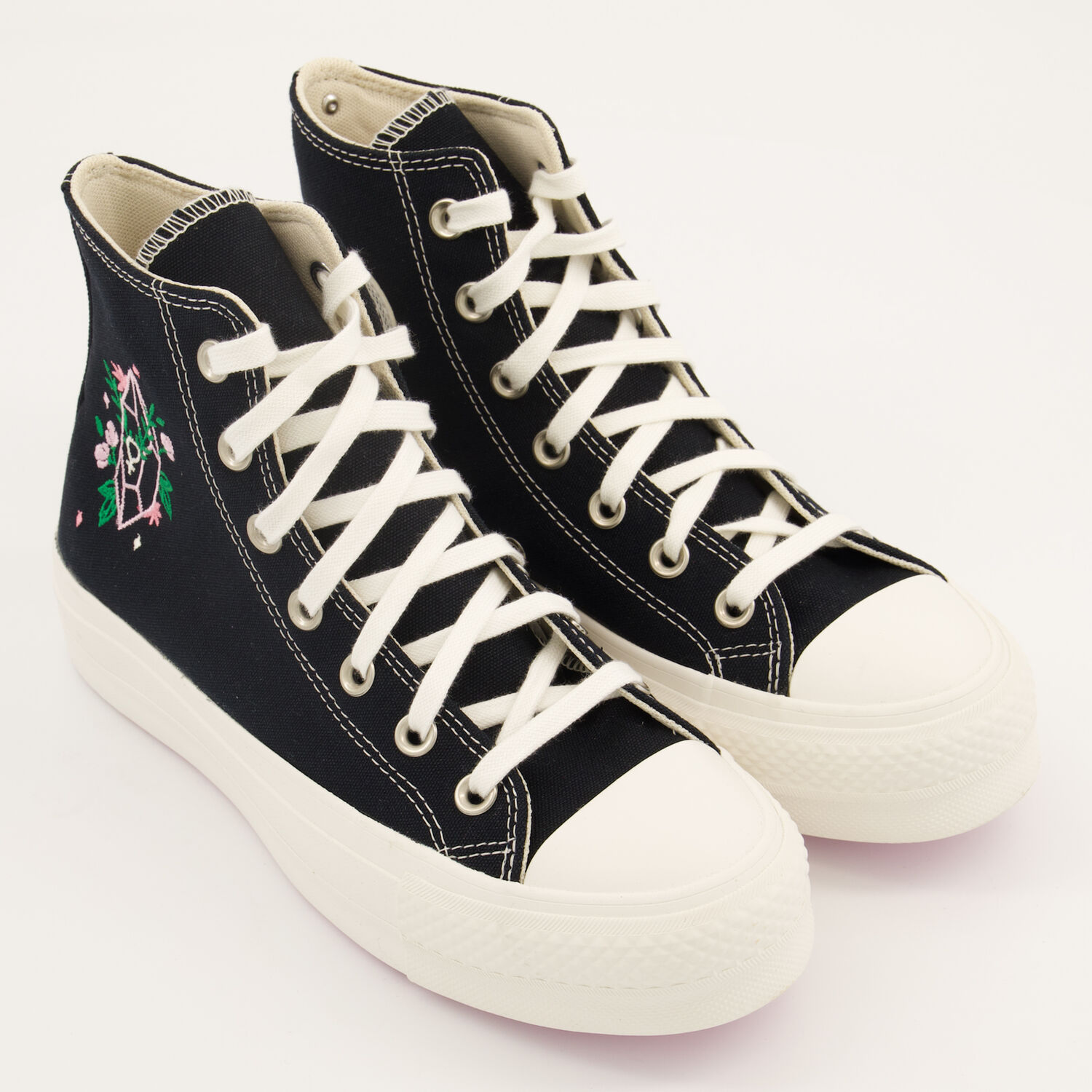 Metal Sheets Thick White Converse Black Ctas Lift Hi Trainers TK