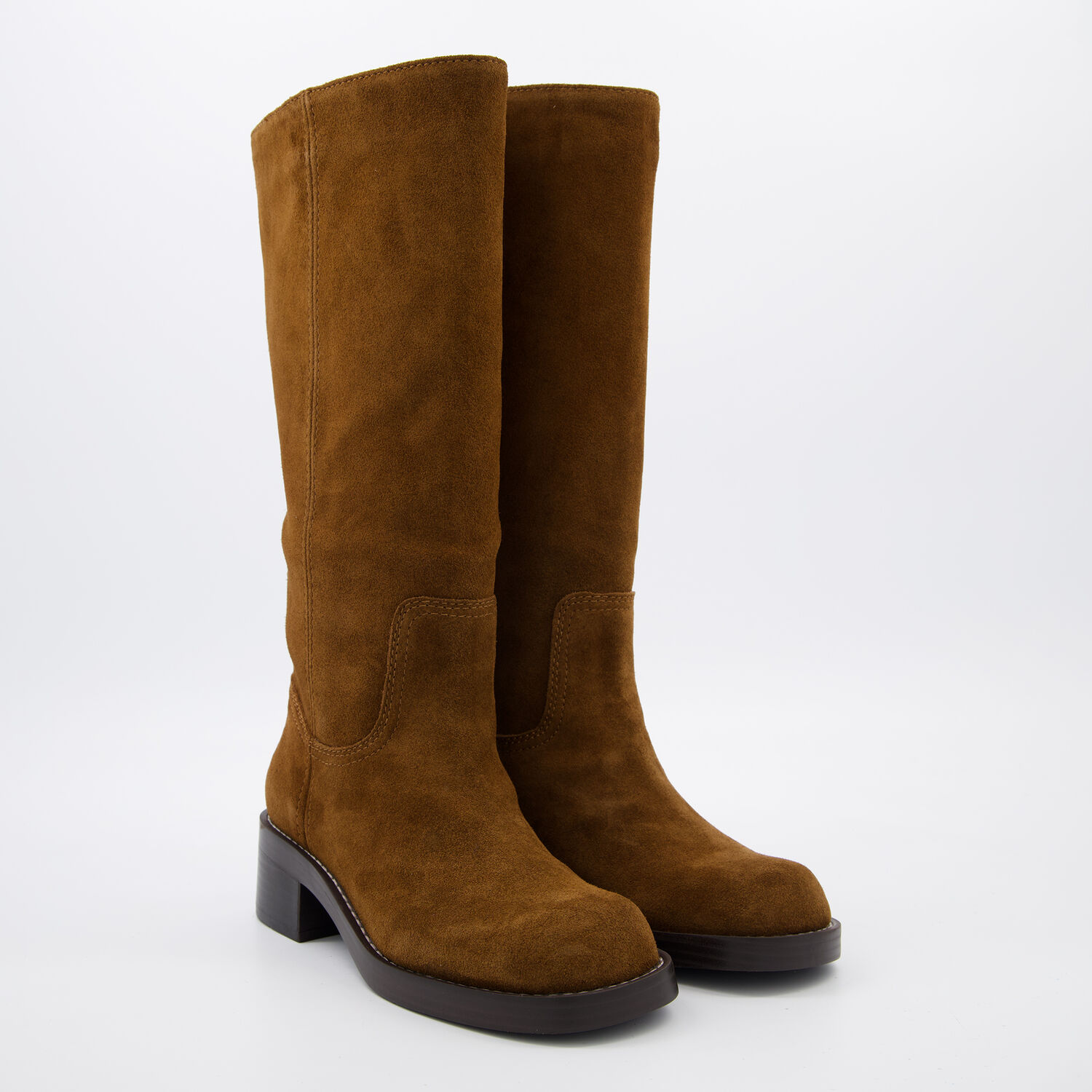 Braune Fear Stiefel aus Wildleder TK Maxx de