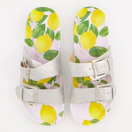 Lilac & Silver Tone Lemon Shimmer Sliders  - Image 1 - please select to enlarge image