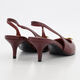 Burgundy Patent Reptile Effect Heels - Image 2 - please select to enlarge image