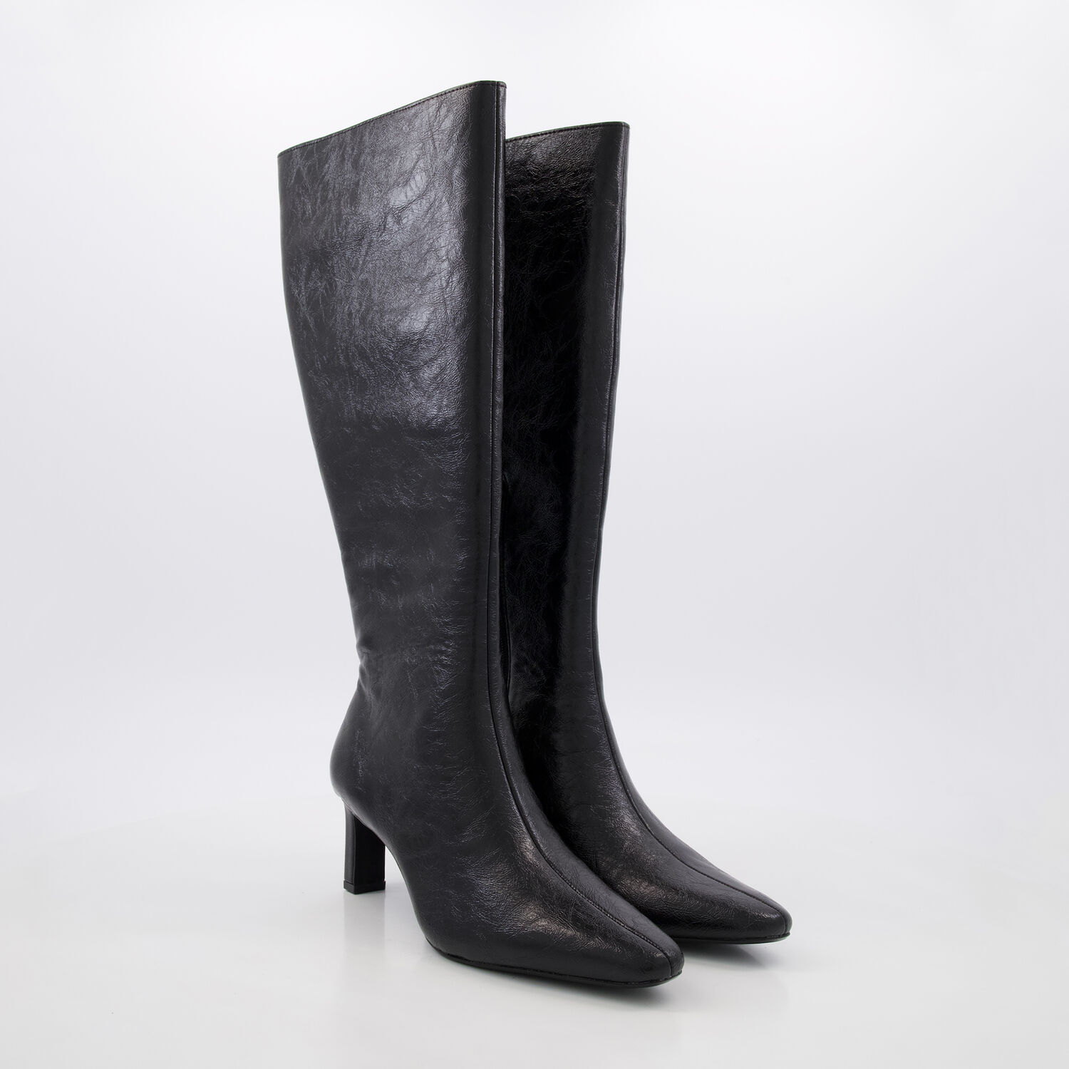 Black Shonda Knee High Boots TK Maxx UK