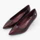 Bordeaux Patent Kitten Court Shoes - Image 3 - please select to enlarge image