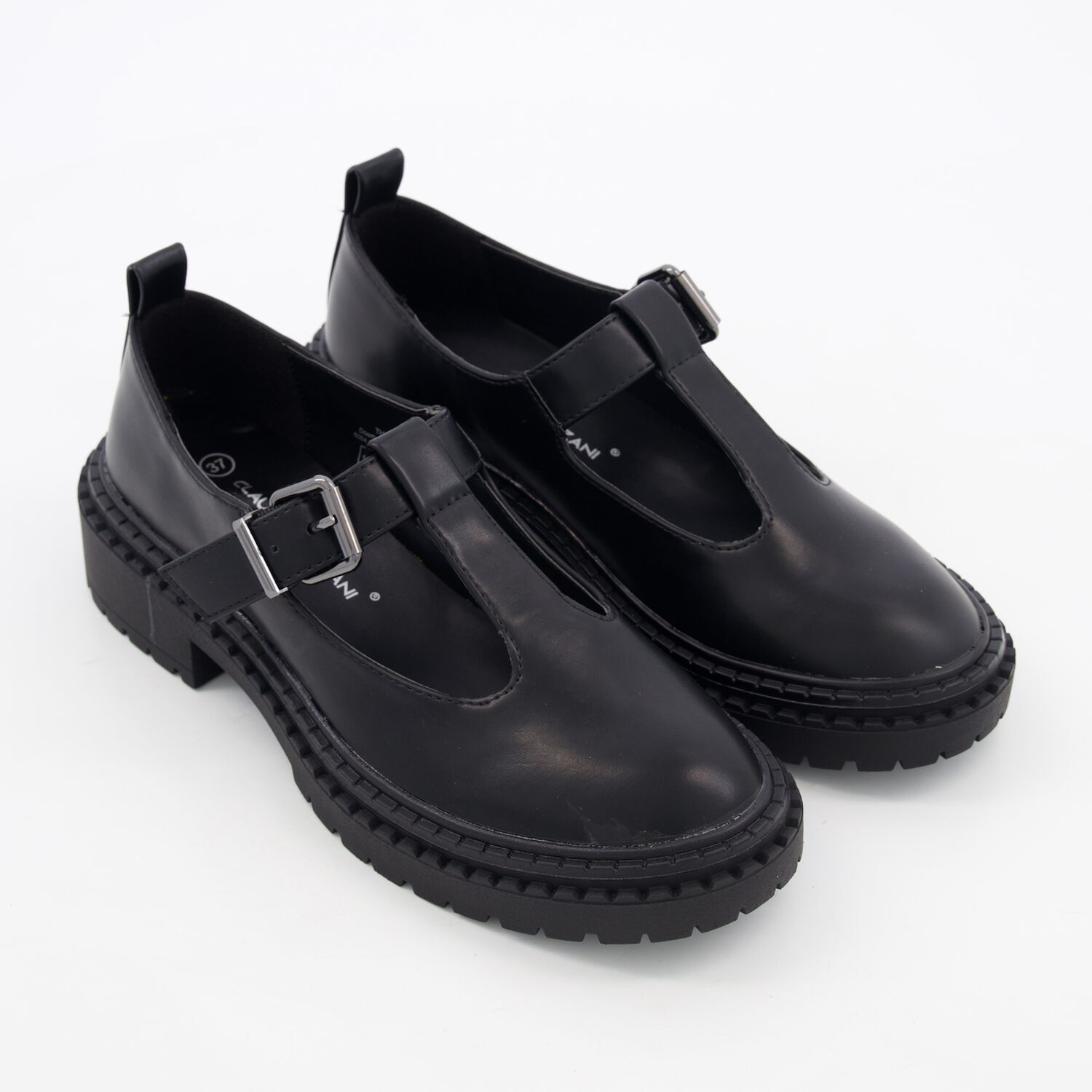Black T Bar Chunky Mary Janes TK Maxx UK1
