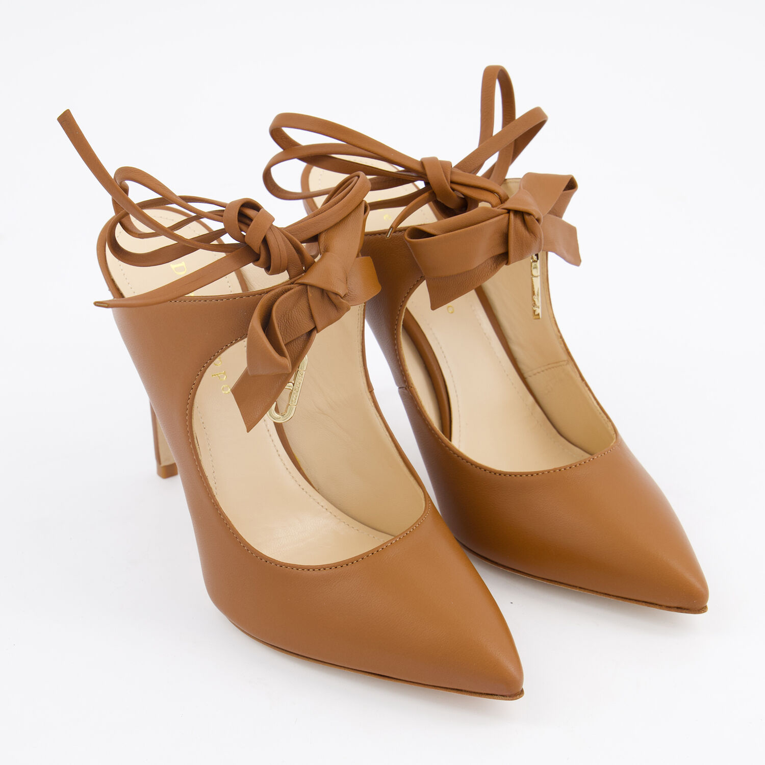 Toe Lace Brown Tie Up Heels Toe Womens Brown Leather Tie Shoes