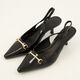 Black Gloss Maybach 4 Sling Backs - Image 3 - please select to enlarge image