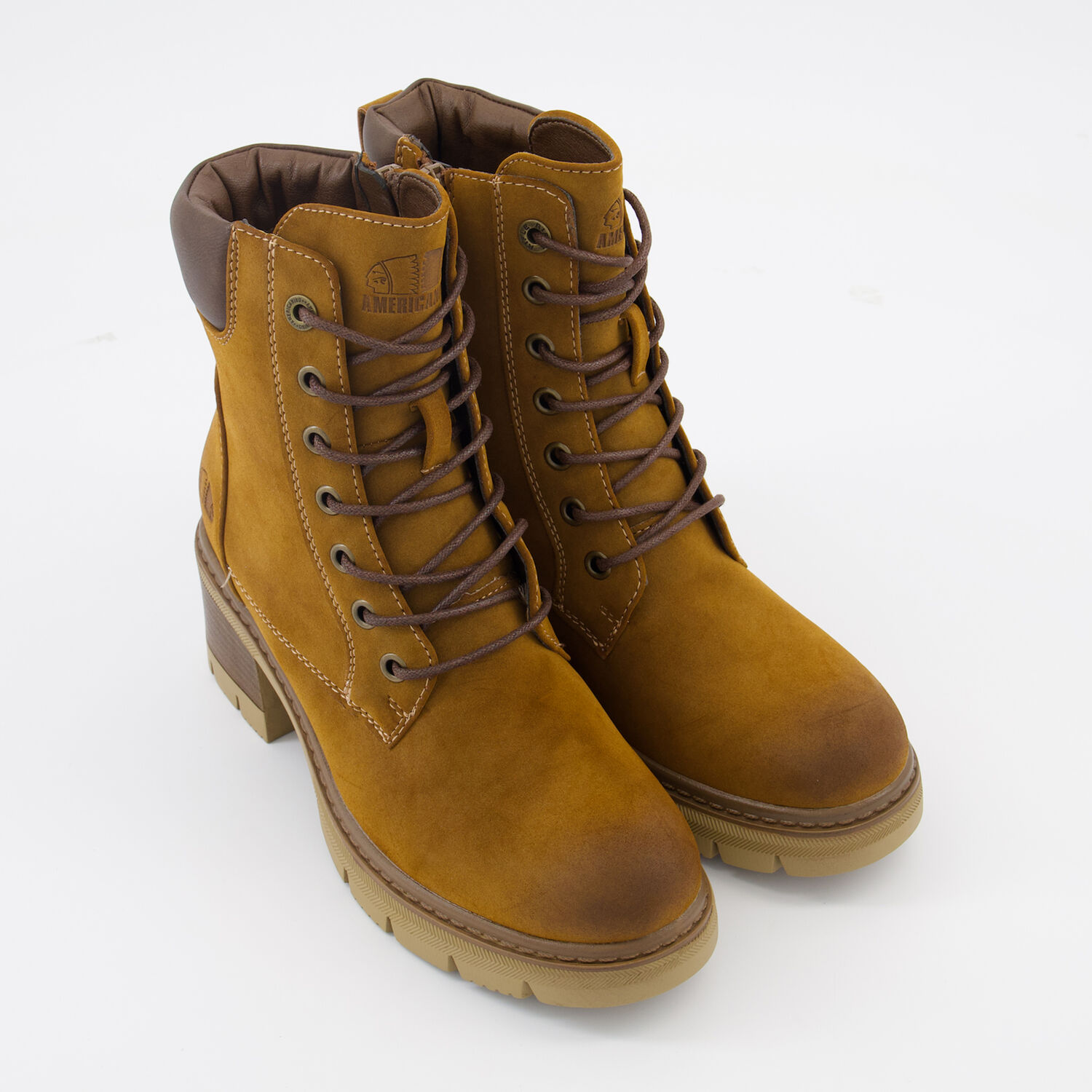 Brown Clara Heeled Ankle Boots TK Maxx UK - Main Image