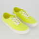 Neon Yellow Breezie Canvas Trainers - Image 1 - please select to enlarge image