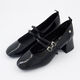 Black Patent Two Strap Mary Janes - Image 3 - please select to enlarge image