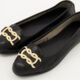 Black Faux Leather Baxter Ballerinas - Image 3 - please select to enlarge image