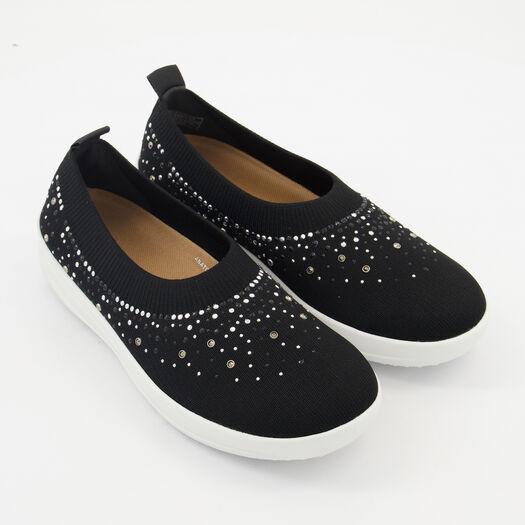 Geox Womens D Charyssa Black Flats - Vilbury London
