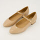 Taupe Patent Ballet Flats - Image 3 - please select to enlarge image