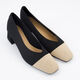 Black & Beige Textured Heel  - Image 1 - please select to enlarge image