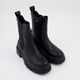 Black Flat Ankle Boots - Image 1 - please select to enlarge image