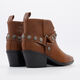 Camel Brown Heeled Ankle Boots - Image 2 - please select to enlarge image