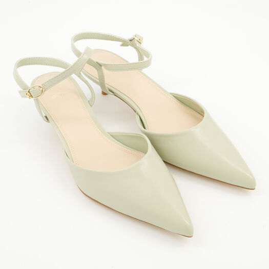 Dune Mint Carlies Slingback Court Shoes
