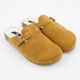 Camel Microfibre Clogs - Image 1 - please select to enlarge image