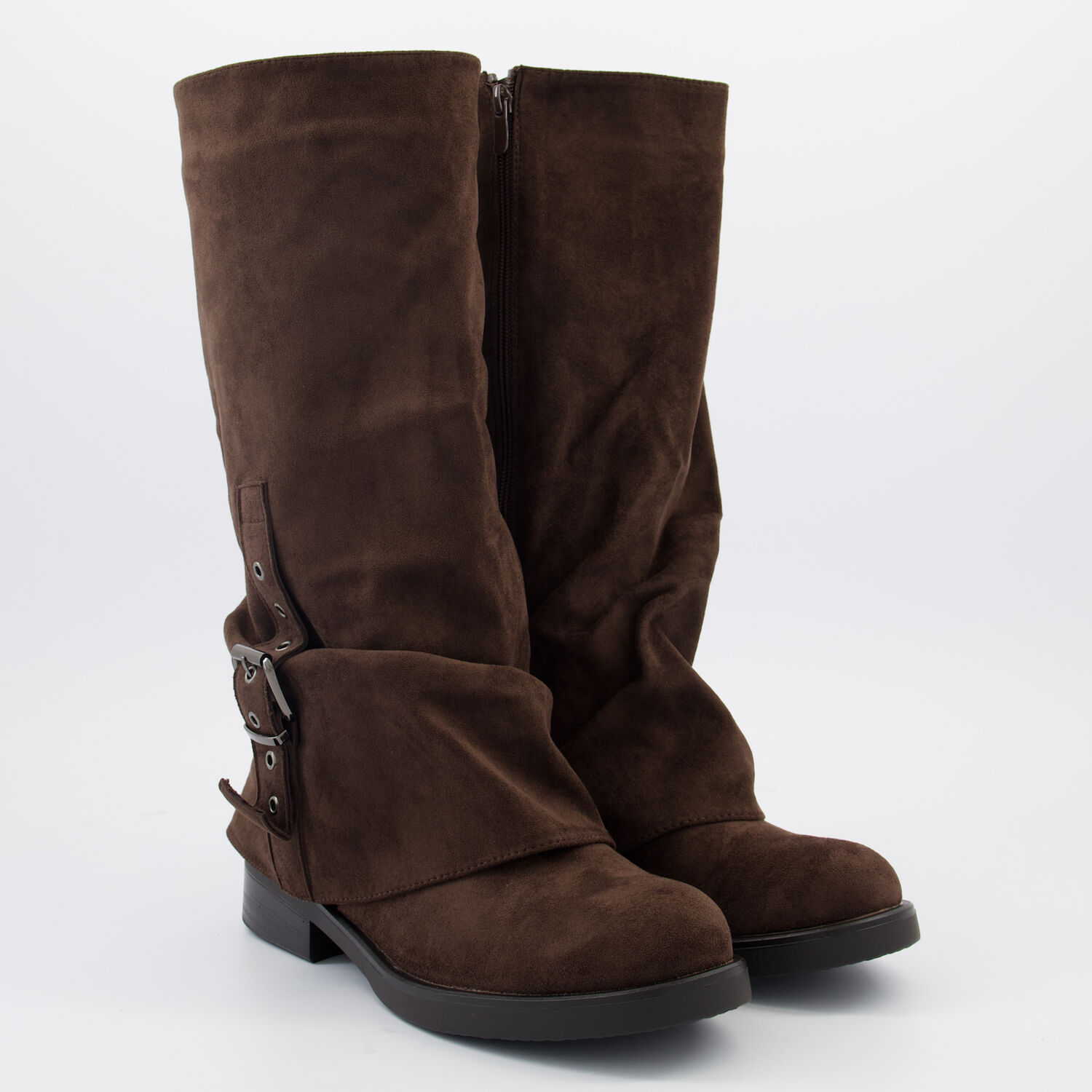 Chelsea Boots Tk Maxx Ladies Knee High Boots Brown Fold Over Knee