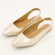 Metallic Gold Leather Ballet Flats  - Image 3 - please select to enlarge image