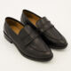 Black Leather Loafers - Image 1 - please select to enlarge image