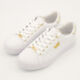 White & Gold Tone Quilted Trainers - Image 3 - please select to enlarge image
