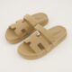 Taupe Flat Sandals - Image 3 - please select to enlarge image
