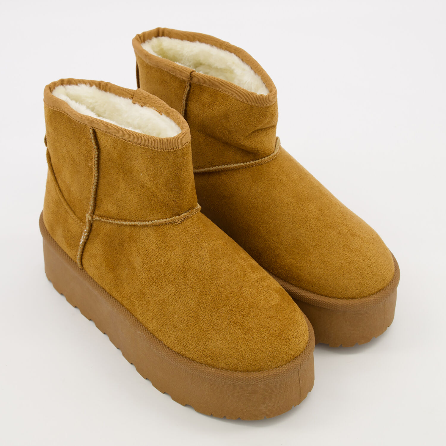 Chestnut Brown Faux Sheepskin Boots - TK Maxx UK