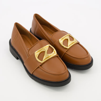 Brown Chunky Loafers - Image 1 - please select to enlarge image