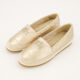 Gold Tone Janith Quilted Espadrilles - Image 3 - please select to enlarge image