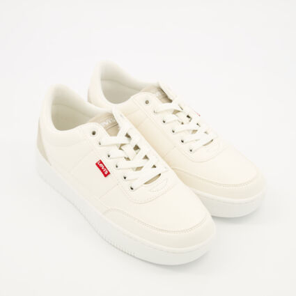 Cream New Union Trainers - Image 1 - please select to enlarge image