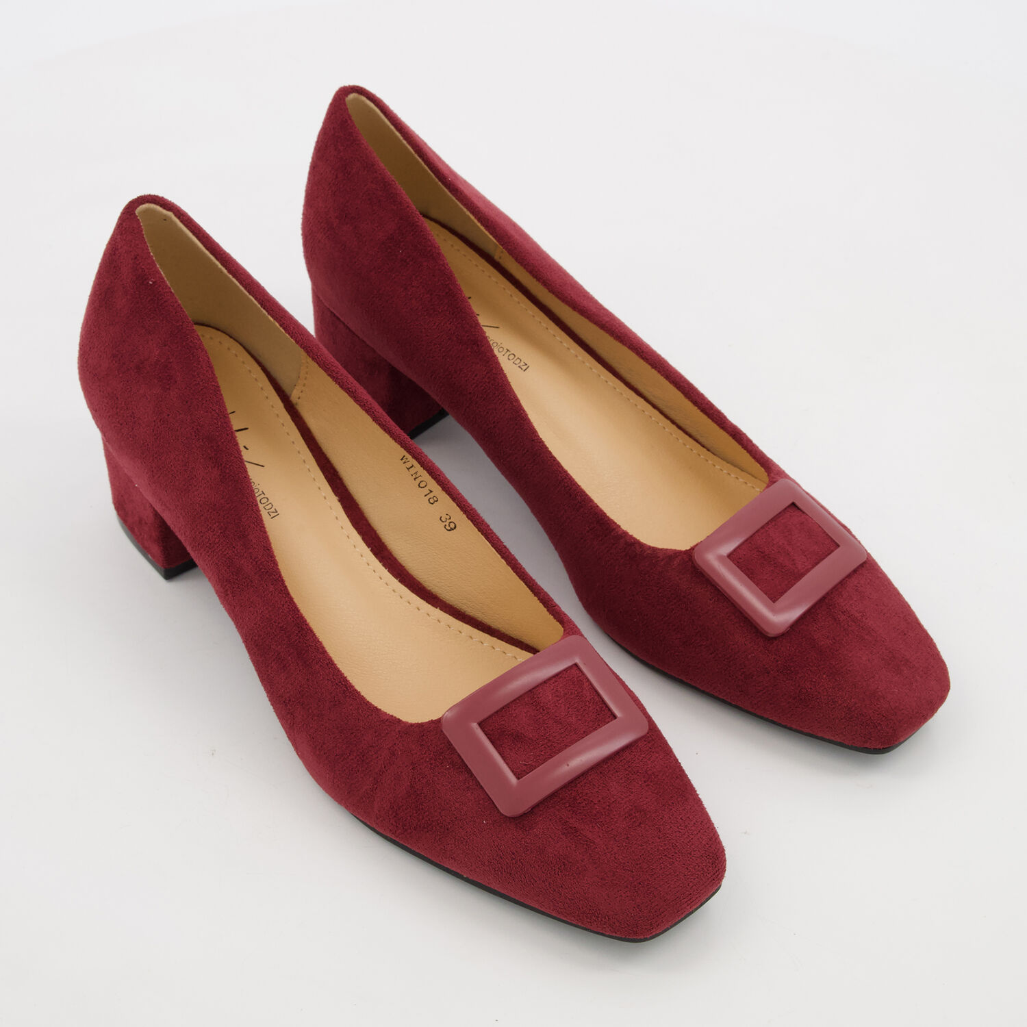 Wine Buckle Heels TK Maxx UK - Main Image