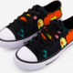 Black Floral Trainers - Image 3 - please select to enlarge image