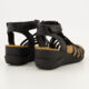 Black Chance Flat Sandals  - Image 2 - please select to enlarge image