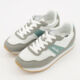 Grey & White Branded Lace Up Trainers  - Image 3 - please select to enlarge image