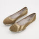 Bronze Leather Ballet Flats - Image 3 - please select to enlarge image