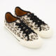 White Meon Leopard Trainers - Image 1 - please select to enlarge image