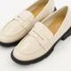 Beige Patent Penny Loafers - Image 3 - please select to enlarge image