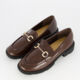 Brown Patent Loafers - Image 3 - please select to enlarge image