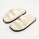 White Flat Sandals - Image 3 - please select to enlarge image