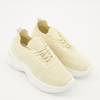 Beige Della Trainers - Image 1 - please select to enlarge image