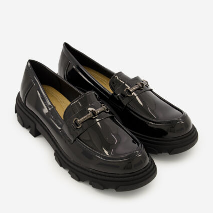 Black Bar Loafers - Image 1 - please select to enlarge image