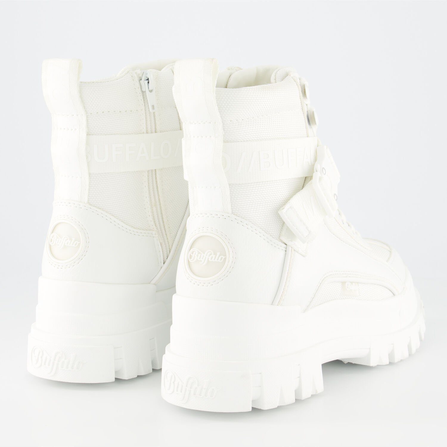 White Aspha Com1 Flat Ankle Boots - TK Maxx UK