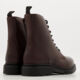 Oxblood Leather Flat Ankle Boots  - Image 2 - please select to enlarge image