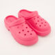 Fuchsia Rubber Clogs  - Image 1 - please select to enlarge image