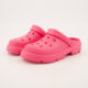 Fuchsia Rubber Clogs  - Image 3 - please select to enlarge image