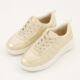Beige Stitch Trainers - Image 3 - please select to enlarge image